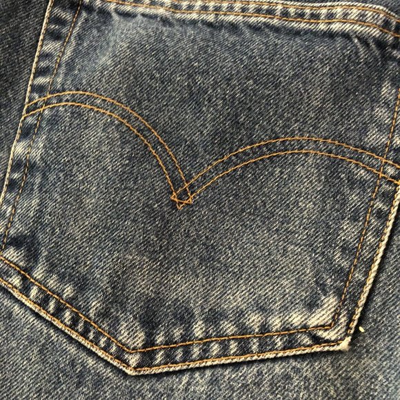 Vintage Levi’s 505 Regular Fit Straight Leg Denim Jeans 38 X 32 1998 - Picture 4 of 10